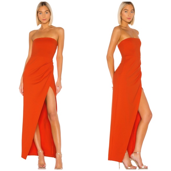 NBD Dresses & Skirts - Revolve NBD Lucinda gown red orange small NWT